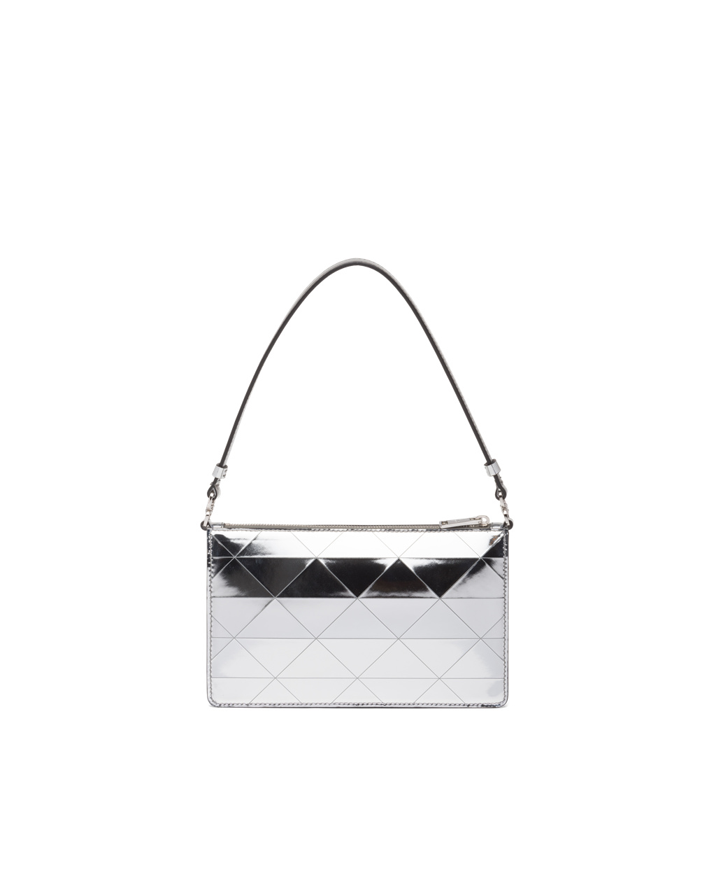 Prada Metallic Bőr Mini-bag Titán | KSZAQH162