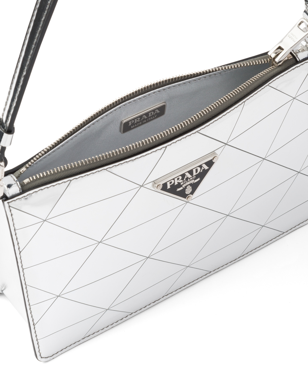 Prada Metallic Bőr Mini-bag Titán | KSZAQH162