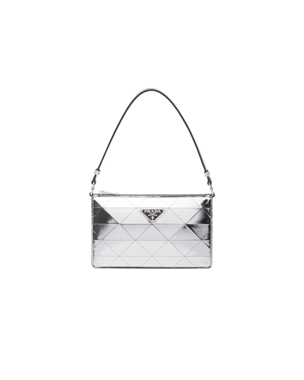 Prada Metallic Bőr Mini-bag Titán | KSZAQH162