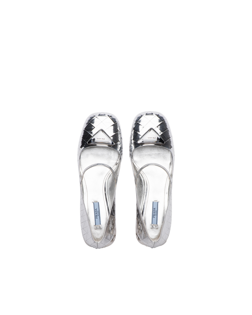 Prada Metallic Bőr Pumps Titán | HLUVTR297