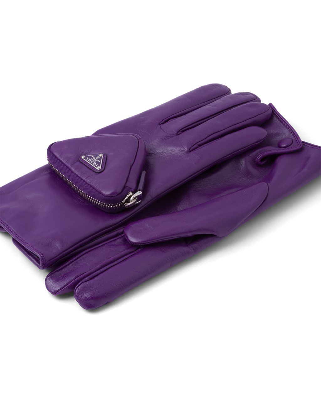 Prada Napa Bőr Gloves Cyclamen | DIHAOY015