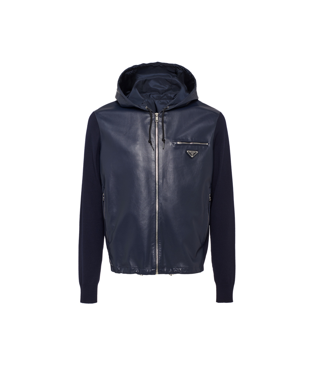 Prada Nappa Bőr Jacket Ultramarine | UNLQFB314