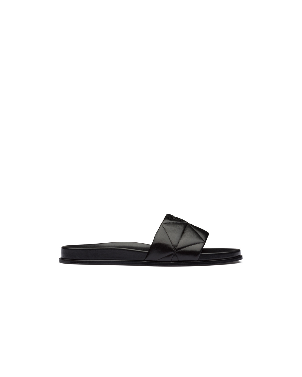 Prada Nappa Bőr Slides Fekete | ZIWUXK496