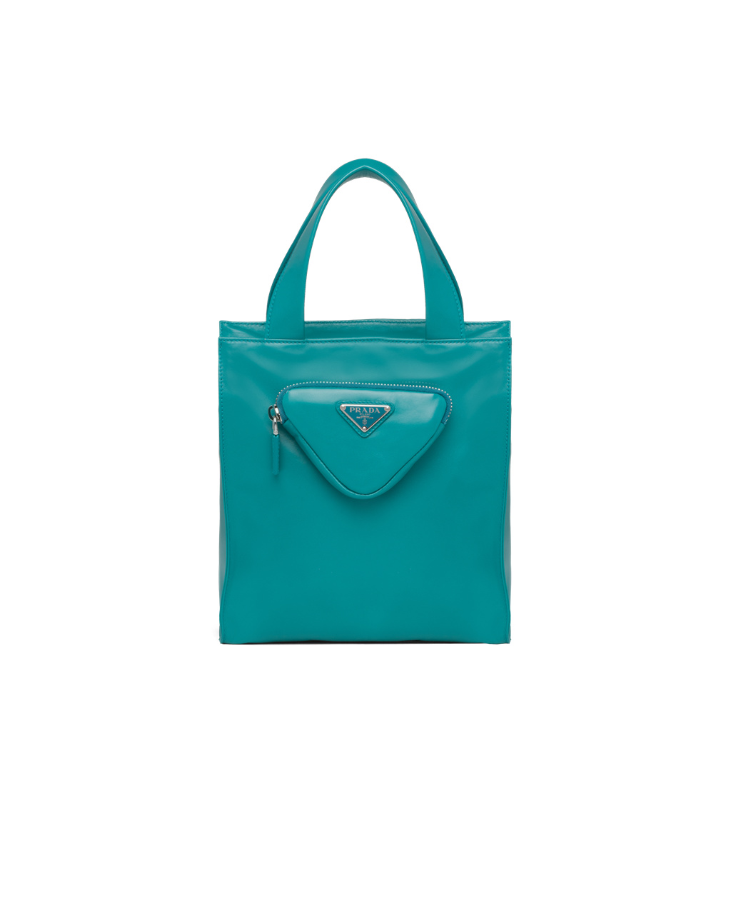 Prada Nappa Bőr Tote Bag Pávakék | XNBYUZ531