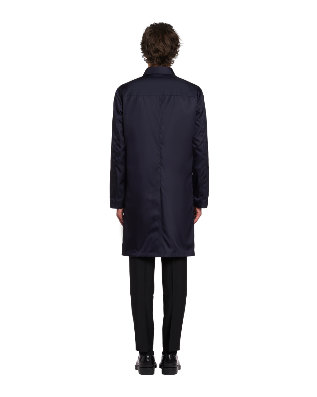 Prada Nylon Gabardine Raincoat Sötétkék | NIXOBL609