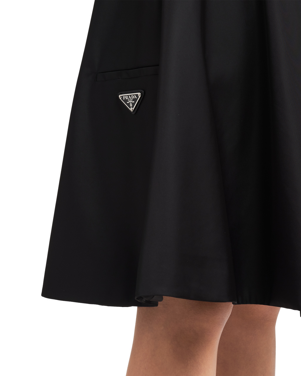 Prada Nylon Gabardine Skirt Fekete | DCMRTS605