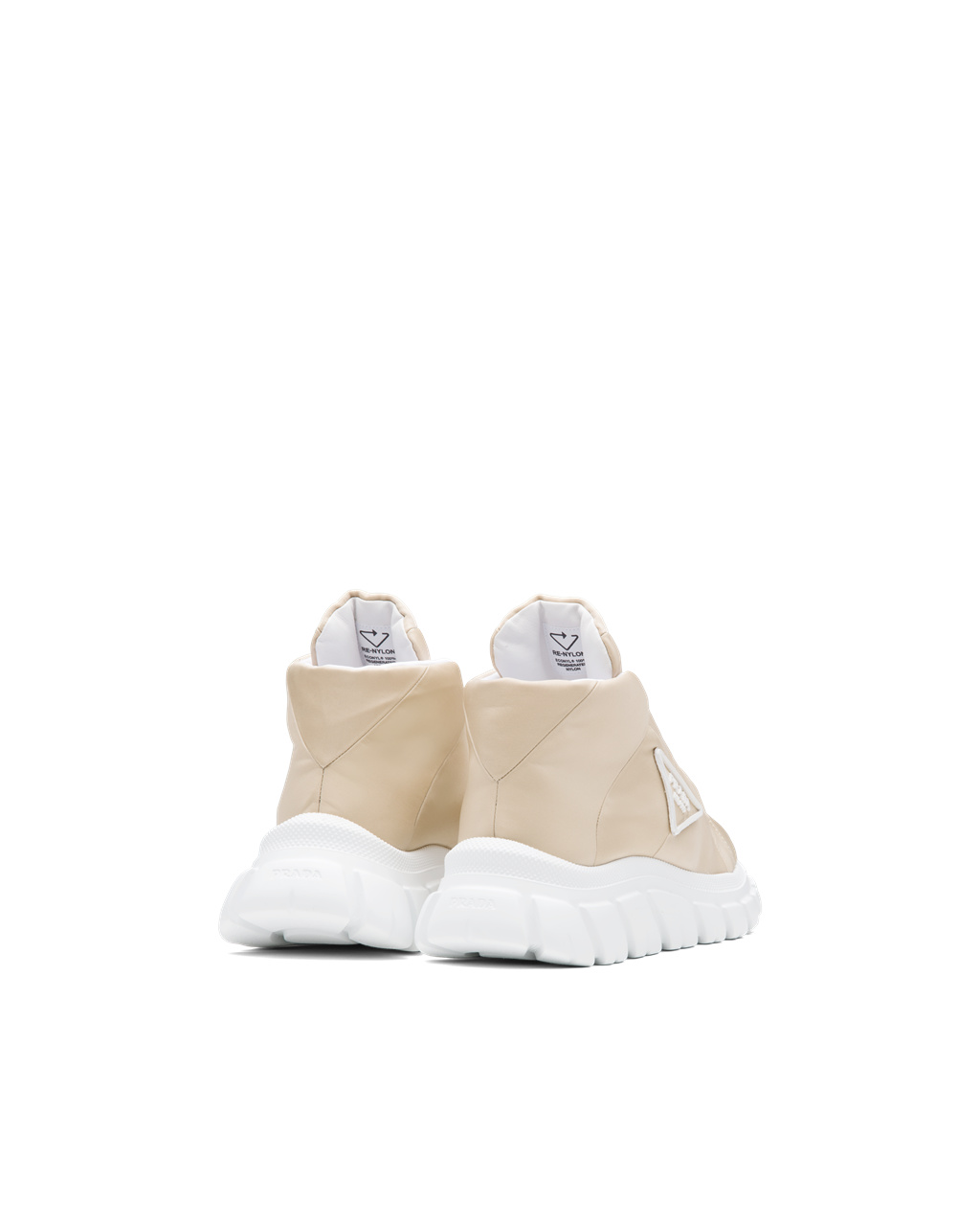 Prada Nylon Gabardine Sneakers Bézs | TKQXSW934