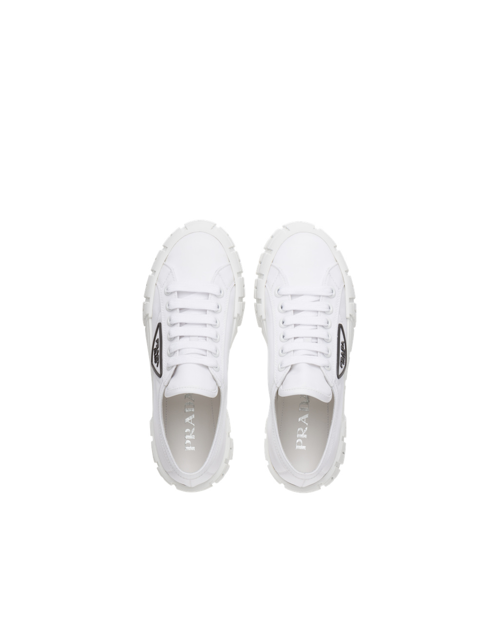 Prada Nylon Gabardine Sneakers Fehér Fekete | DJKESP093