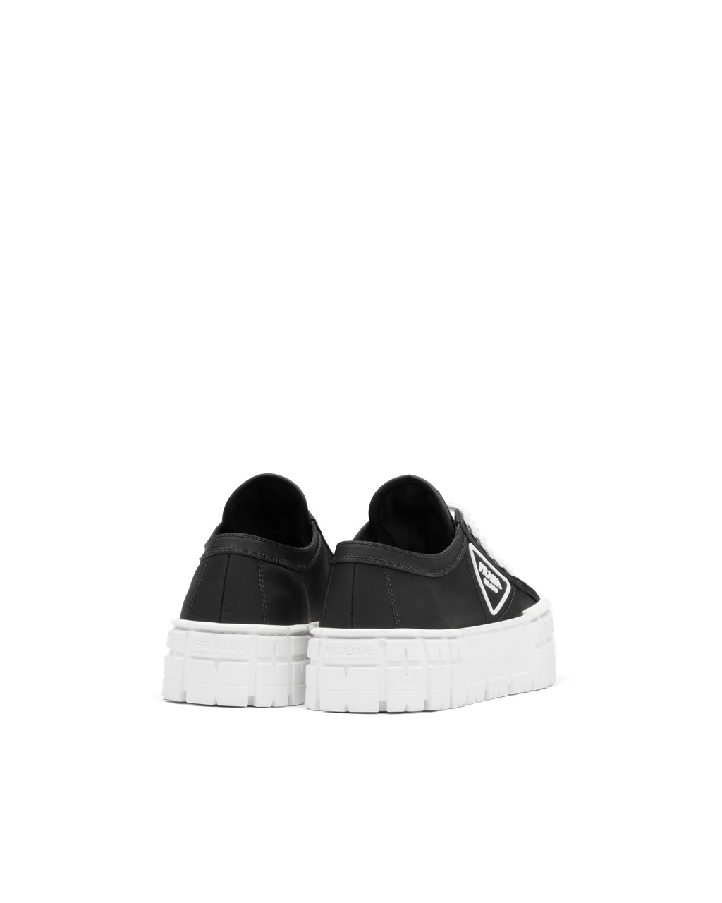 Prada Nylon Gabardine Sneakers Fekete Fehér | IVNDEQ501