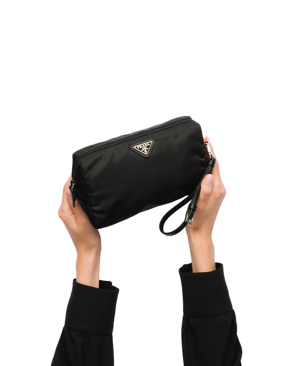 Prada Nylon Pouch Fekete | WFCBSM753