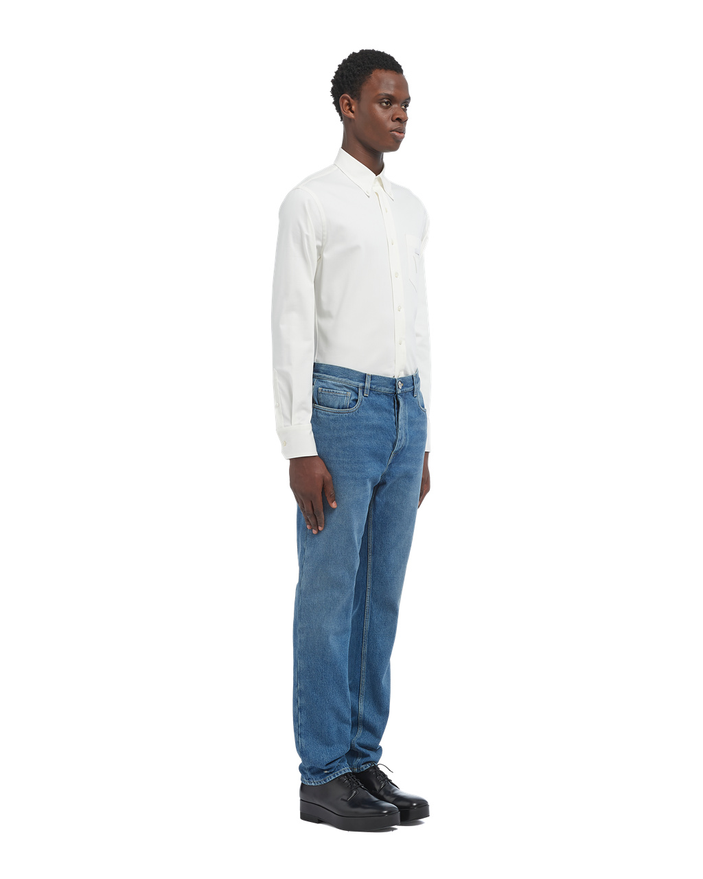 Prada Organic Denim Five-pocket Trousers Sötétkék | YNICGV493