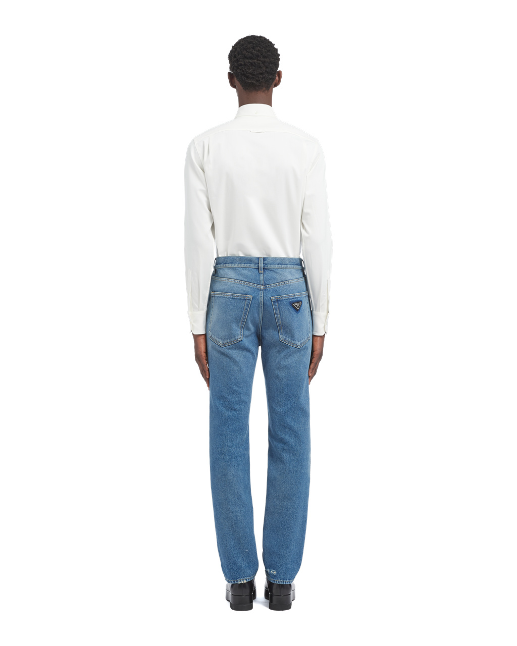 Prada Organic Denim Five-pocket Trousers Sötétkék | YNICGV493