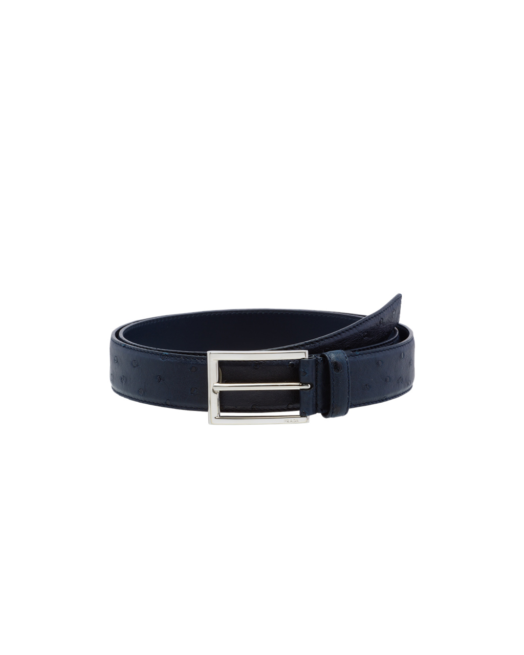 Prada Ostrich Bőr Belt Sötétkék | LZQAXN942