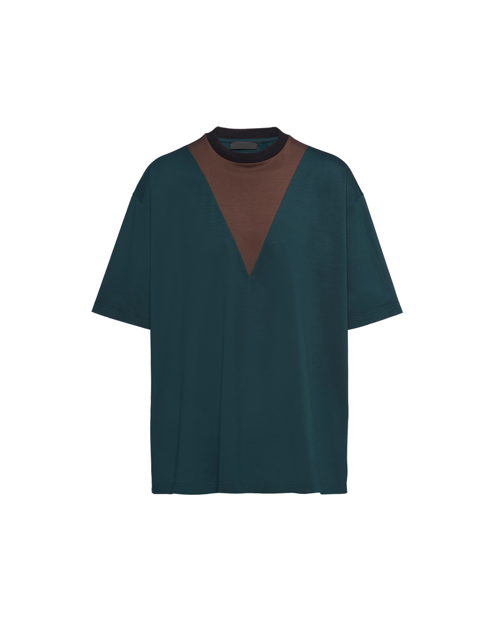 Prada Oversized Pamut T-shirt Zöld | BQVHWM793