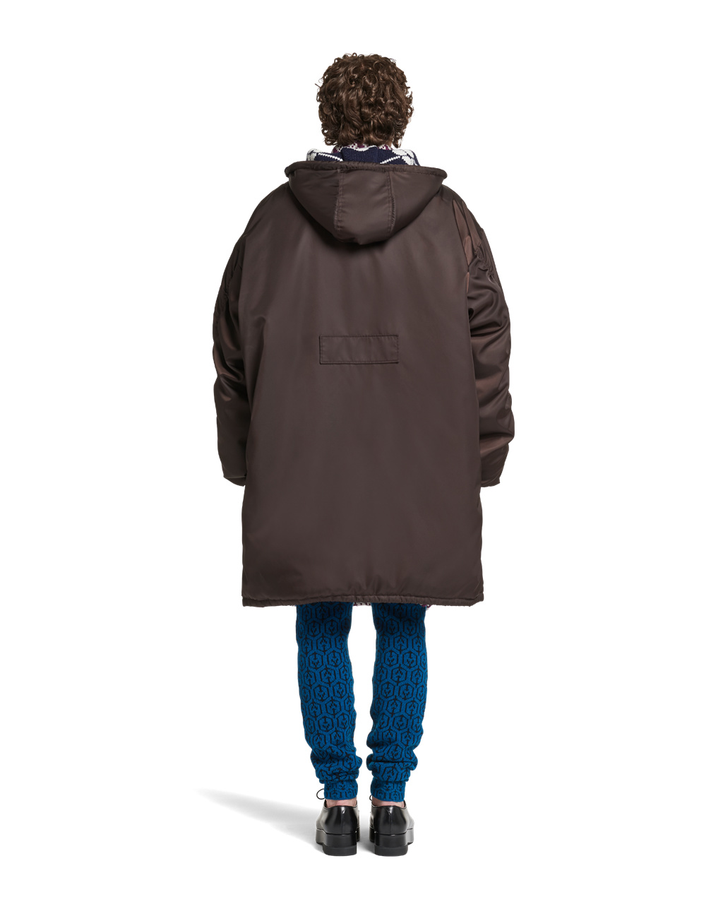 Prada Oversized Re-nylon Raincoat Sötétbarna | ODXABN679