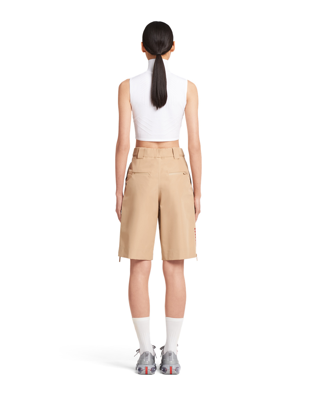 Prada Oversized Technical Fabric Bermudas Cord | GVATFY598