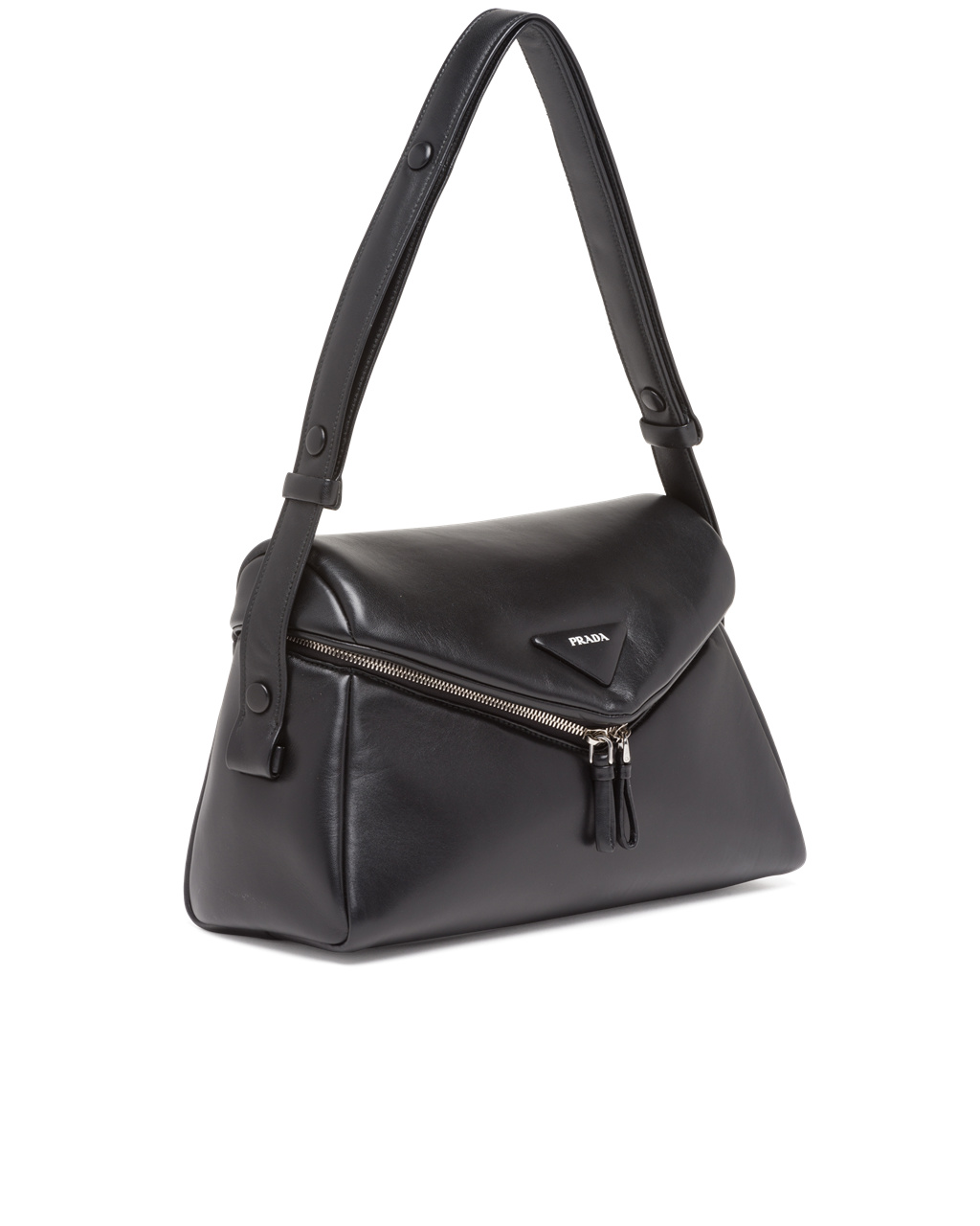 Prada Padded Nappa Bőr Prada Signaux Bag Fekete | RQUZBJ102