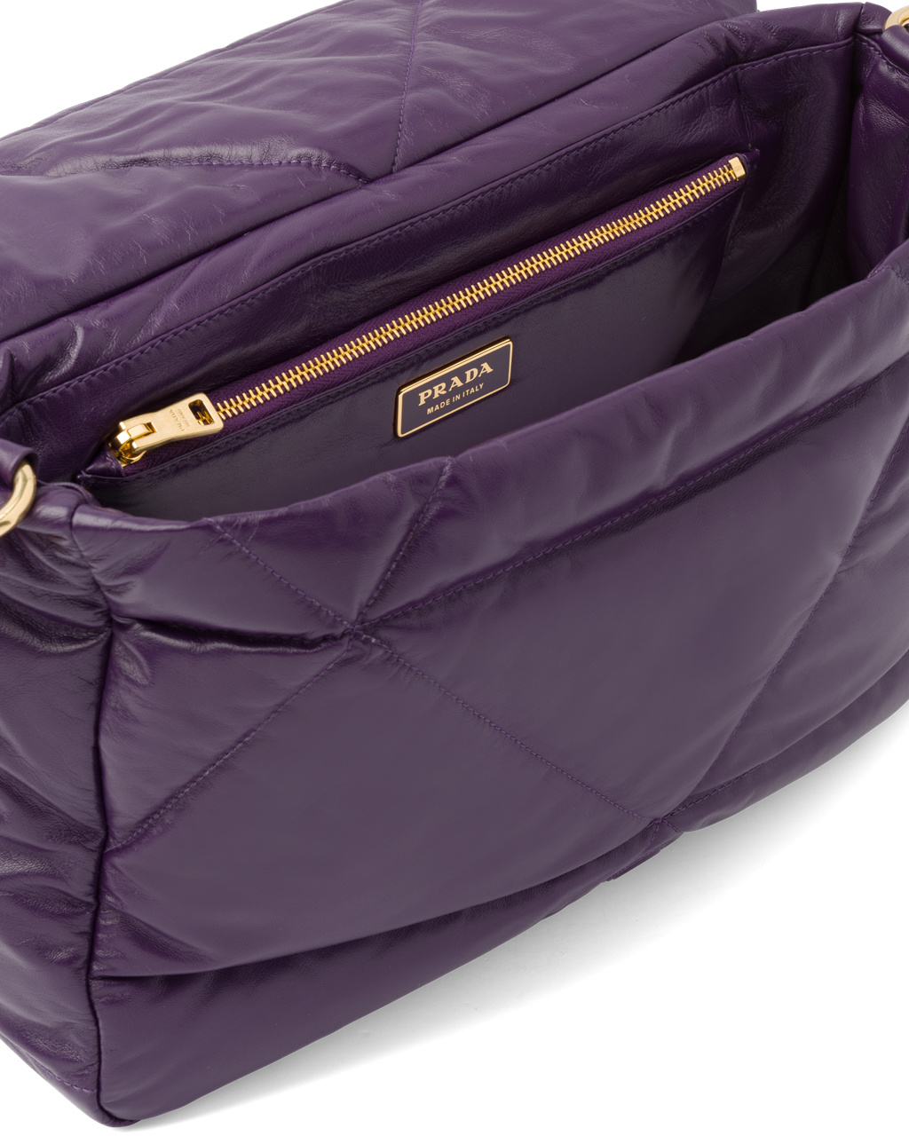 Prada Padded Nappa Bőr Shoulder Bag Violet | BYMPSV958