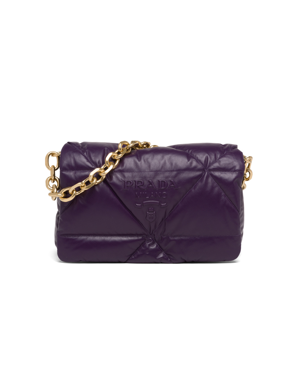 Prada Padded Nappa Bőr Shoulder Bag Violet | BYMPSV958