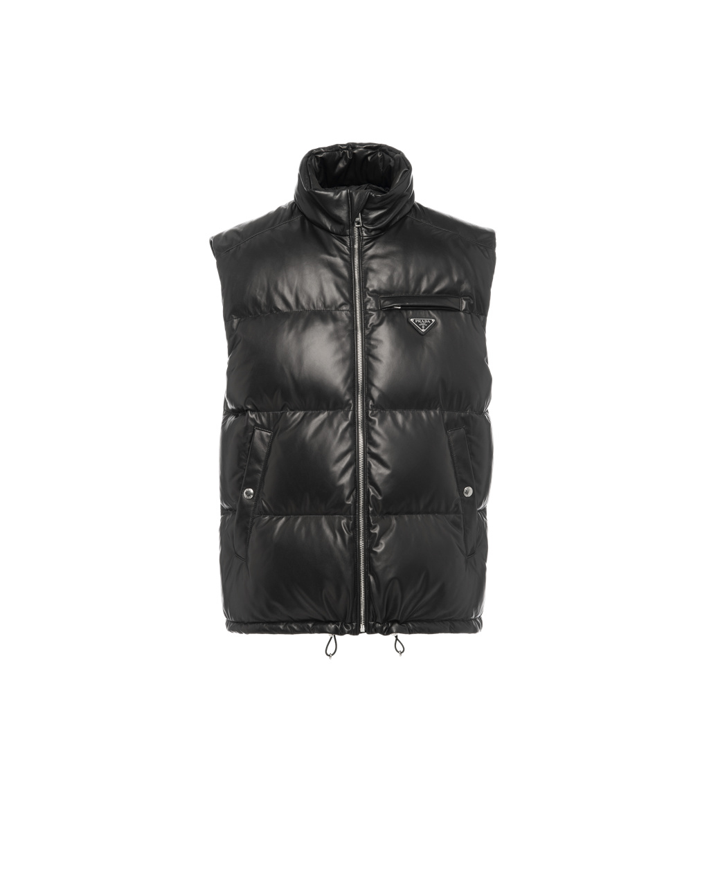 Prada Padded Nappa Bőr Vest Fekete | ABSPWQ405