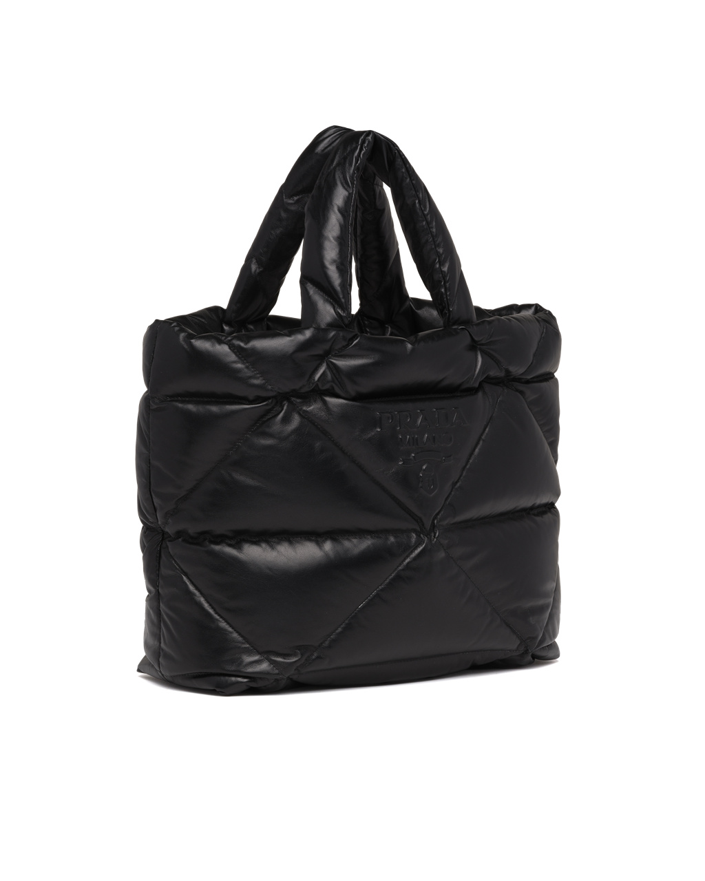 Prada Padded Nappa Tote Bag Fekete | RGZDXM351