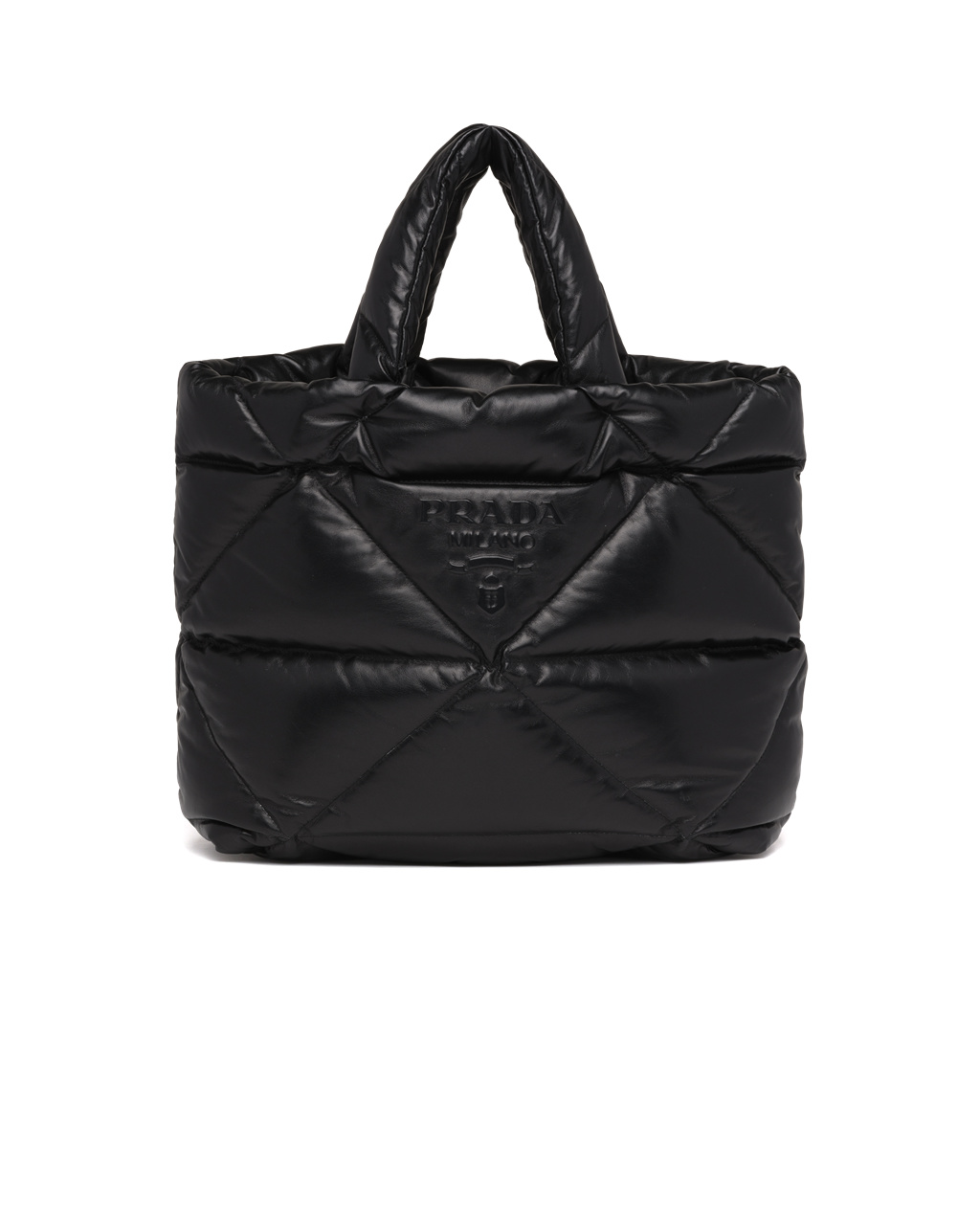 Prada Padded Nappa Tote Bag Fekete | RGZDXM351