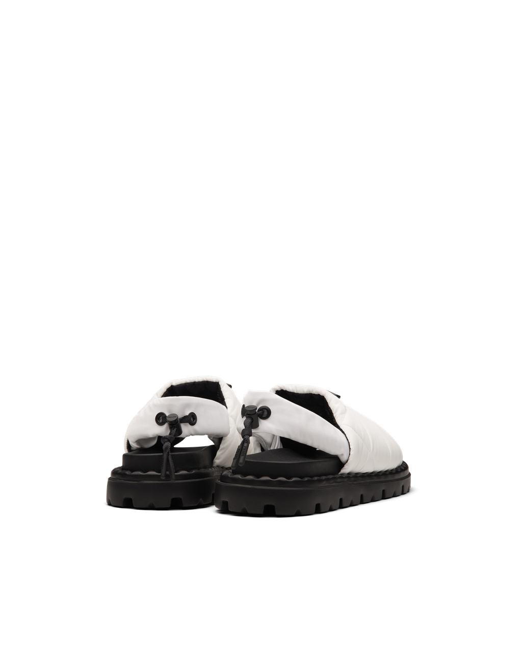 Prada Padded Nylon Sandals Fehér | YNMZJA413