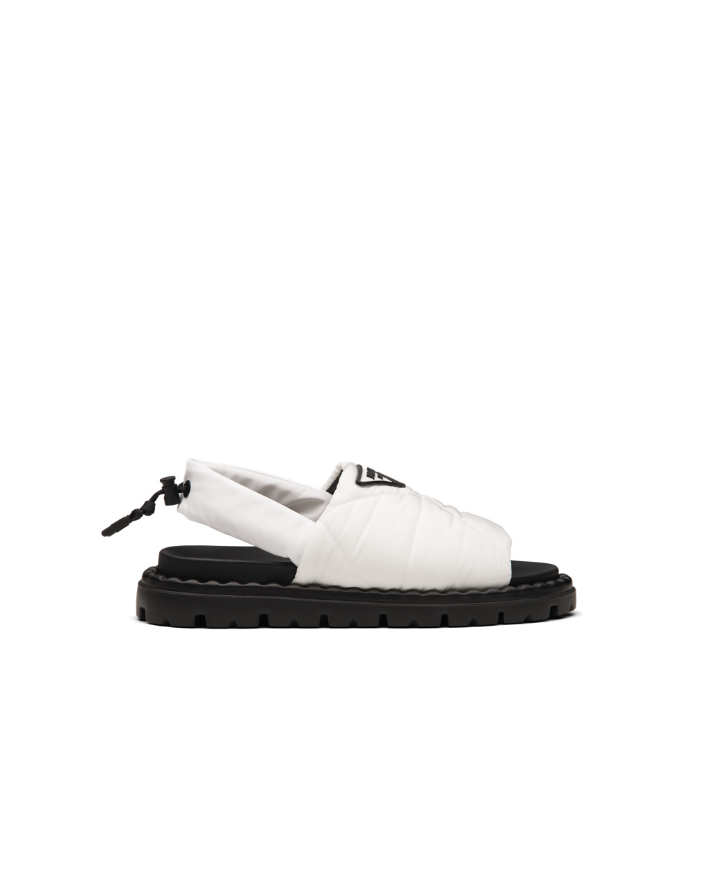 Prada Padded Nylon Sandals Fehér | YNMZJA413