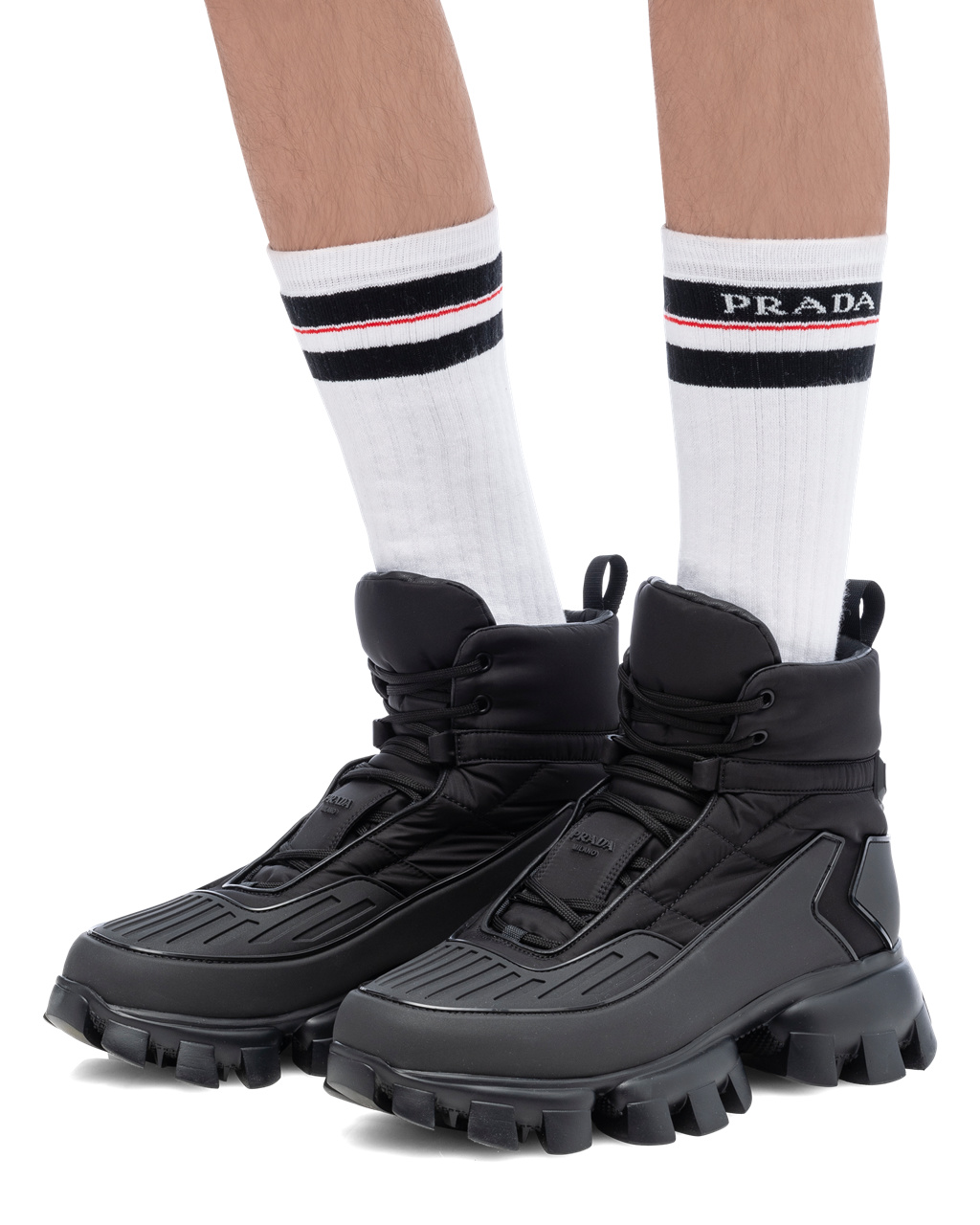 Prada Pamut Ankle Socks Fehér | NHPWDK863