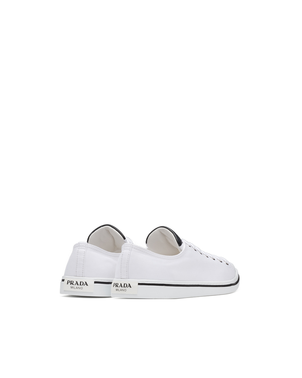 Prada Pamut Gabardine Pointy Sneakers Fehér | QRAEUB409