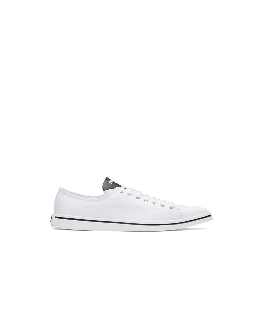 Prada Pamut Gabardine Pointy Sneakers Fehér | QRAEUB409