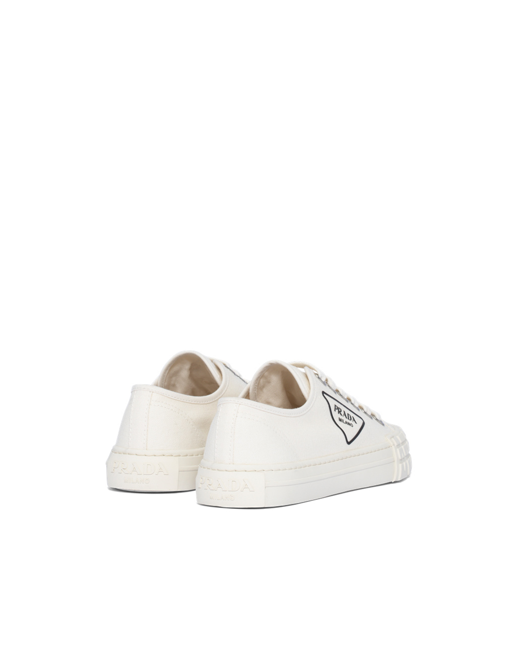 Prada Pamut Vászon Sneakers Ivory | OESCWY043