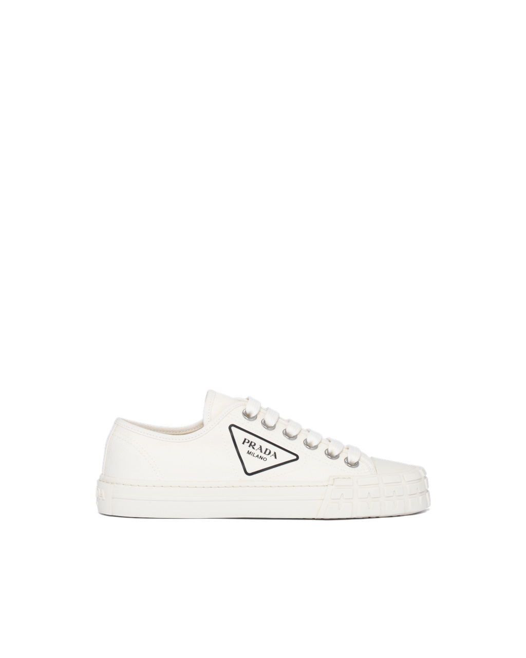 Prada Pamut Vászon Sneakers Ivory | OESCWY043