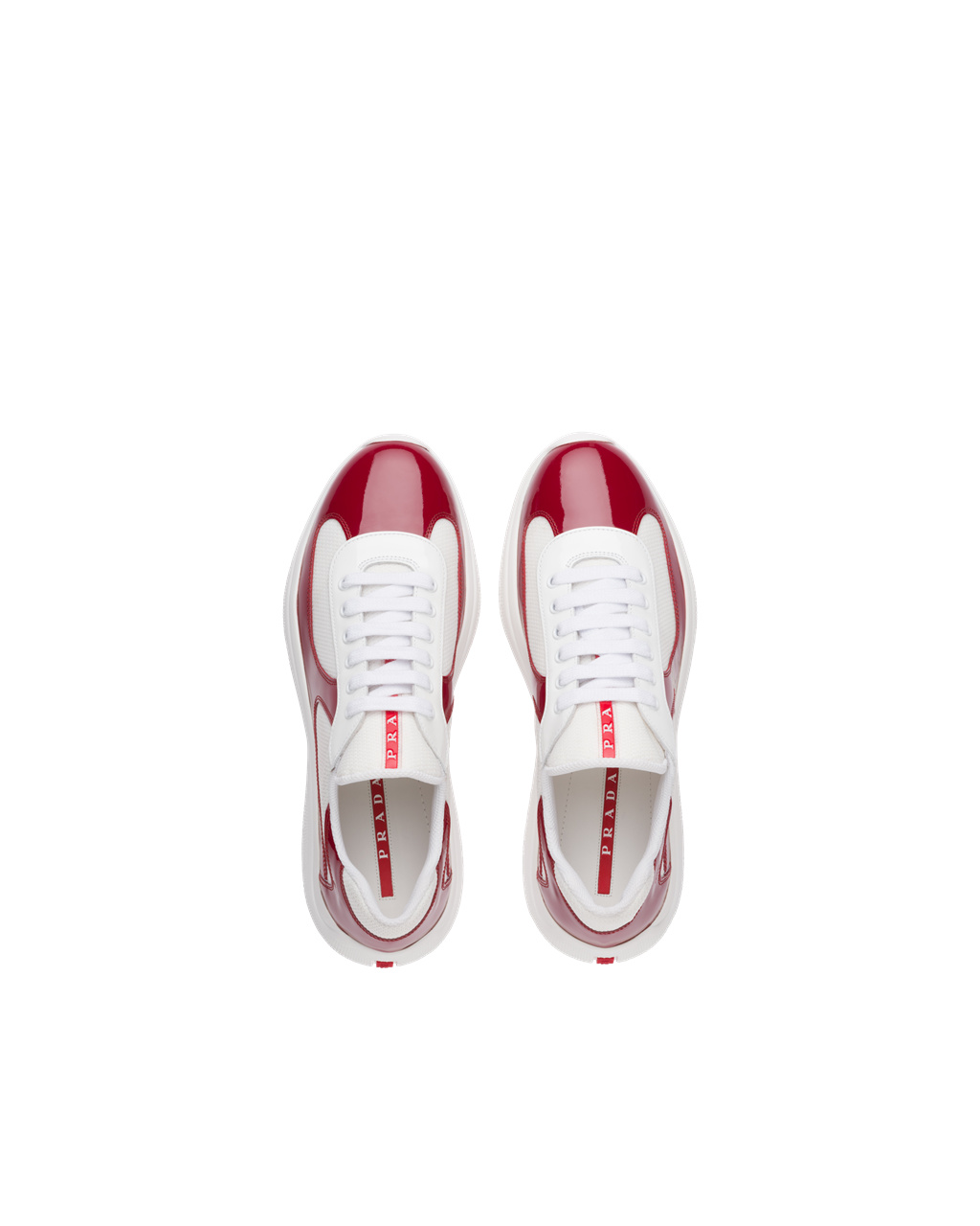 Prada Prada America's Cup Sneakers Piros Fehér | GLHACS489