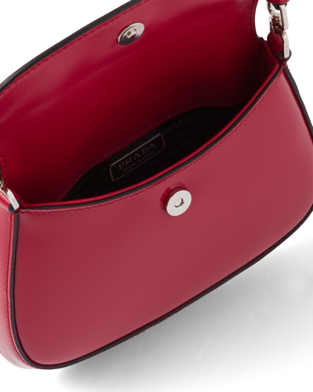 Prada Prada Cleo Brushed Bőr Mini Bag Scarlet | CRWVEB789