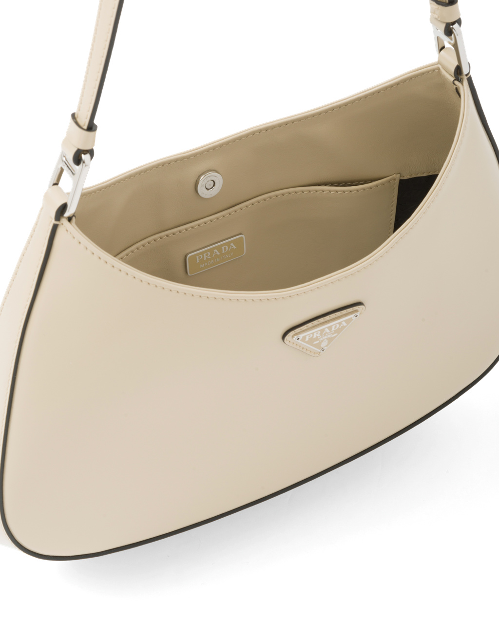 Prada Prada Cleo Brushed Bőr Shoulder Bag Desert N | DTLAPV892