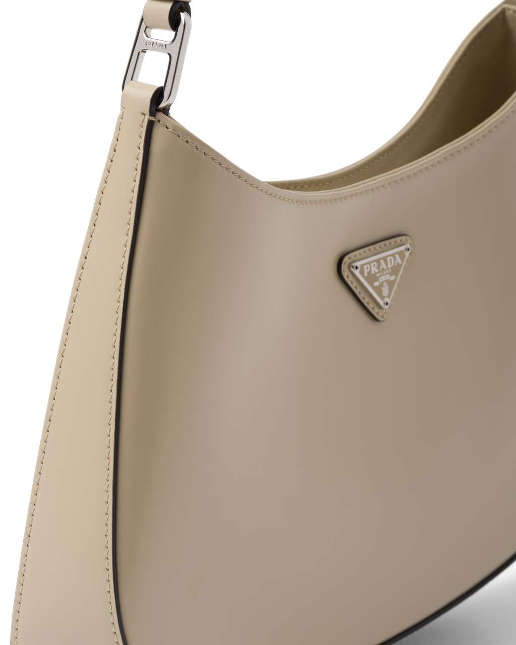 Prada Prada Cleo Brushed Bőr Shoulder Bag Desert N | DTLAPV892