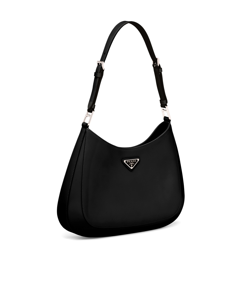 Prada Prada Cleo Brushed Bőr Shoulder Bag Fekete | FSRJYU358