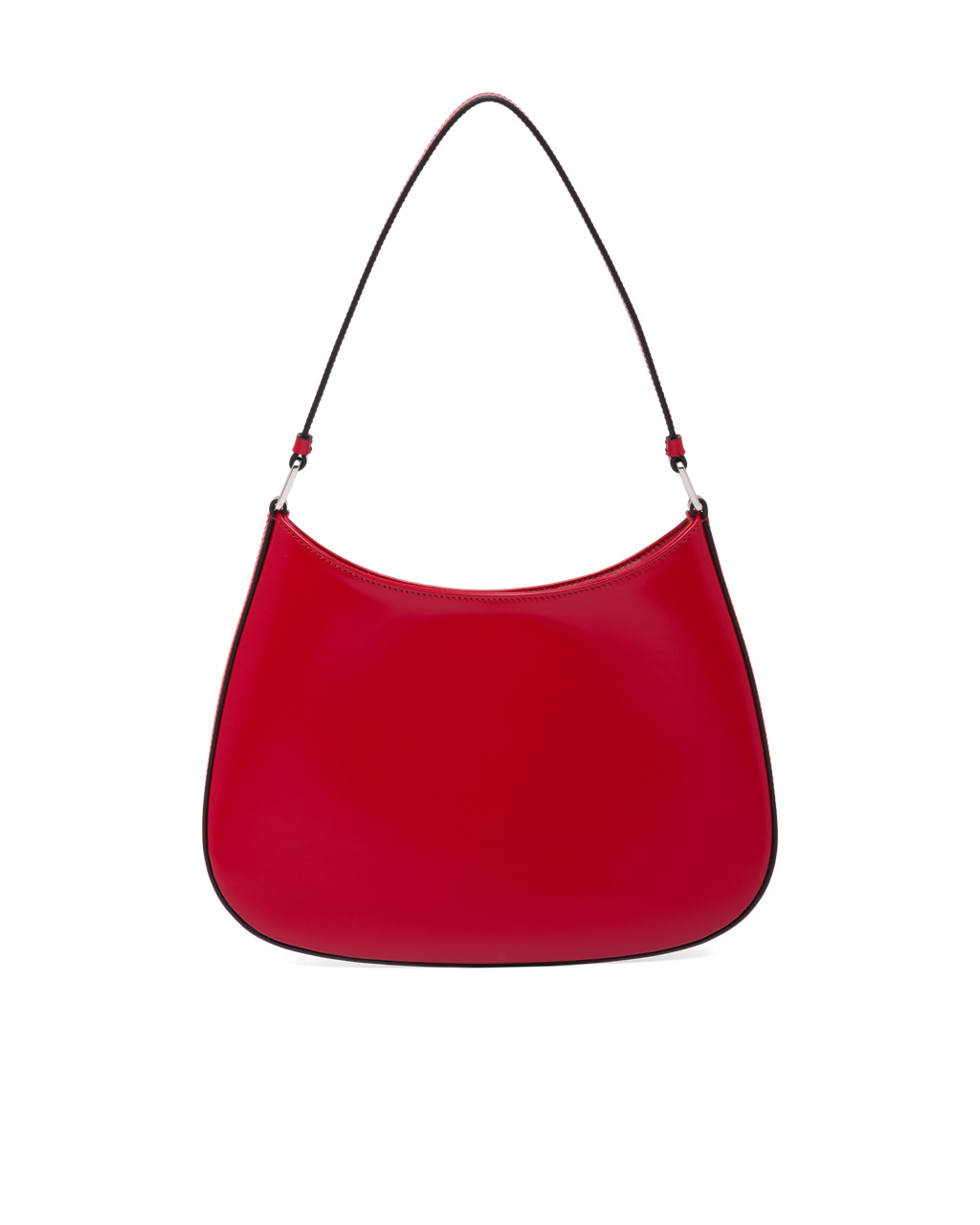 Prada Prada Cleo Brushed Bőr Shoulder Bag Scarlet | GDZBWS301