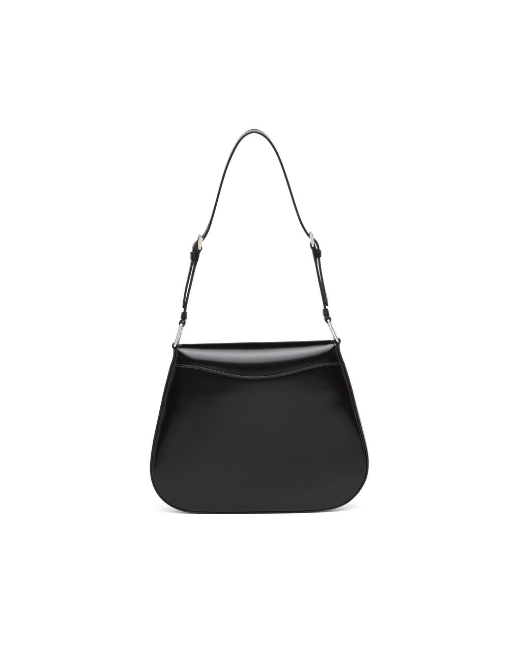 Prada Prada Cleo Brushed Bőr Shoulder Bag With Flap Fekete | KROPFJ518