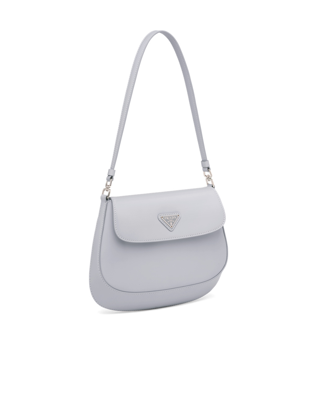 Prada Prada Cleo Brushed Bőr Shoulder Bag With Flap Kék | ORHVQZ201