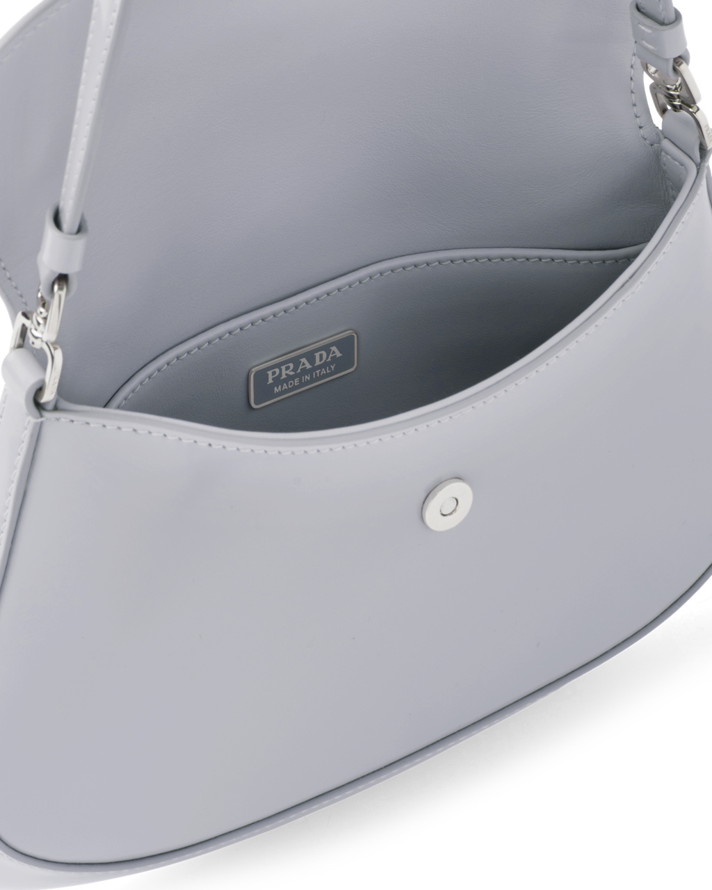 Prada Prada Cleo Brushed Bőr Shoulder Bag With Flap Kék | ORHVQZ201