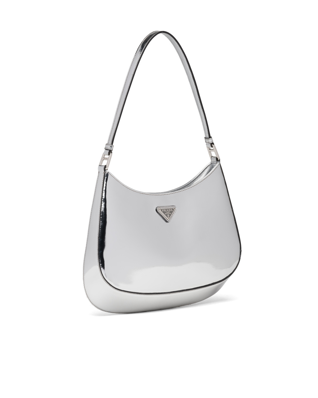 Prada Prada Cleo Brushed Bőr Shoulder Bag Titán | SKRJCZ986