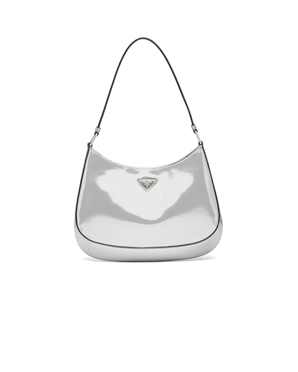 Prada Prada Cleo Brushed Bőr Shoulder Bag Titán | SKRJCZ986