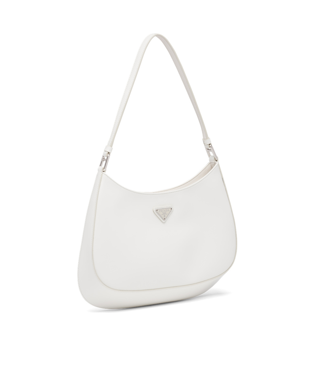 Prada Prada Cleo Brushed Bőr Shoulder Bag Fehér | ZLRKXE341