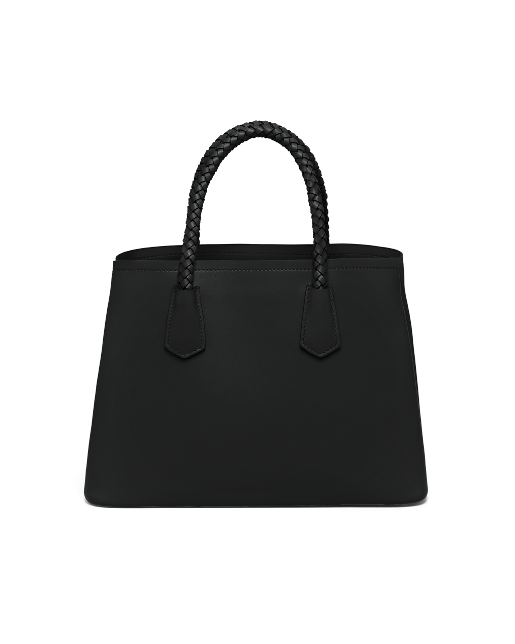 Prada Prada Double Medium Bőr Handbag Fekete | EICFWP458