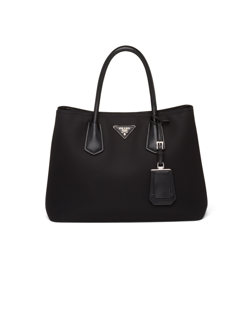 Prada Prada Double Nylon And Saffiano Bőr Bag Fekete | FXSAHM138