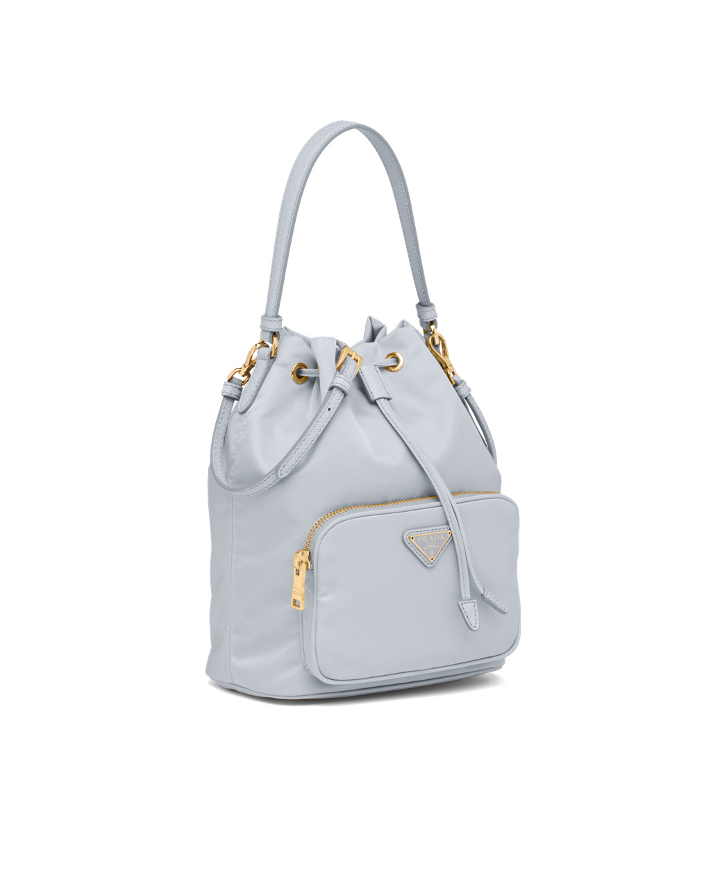 Prada Prada Duet Re-nylon Bucket Shoulder Bag Kék | CMKFOH407