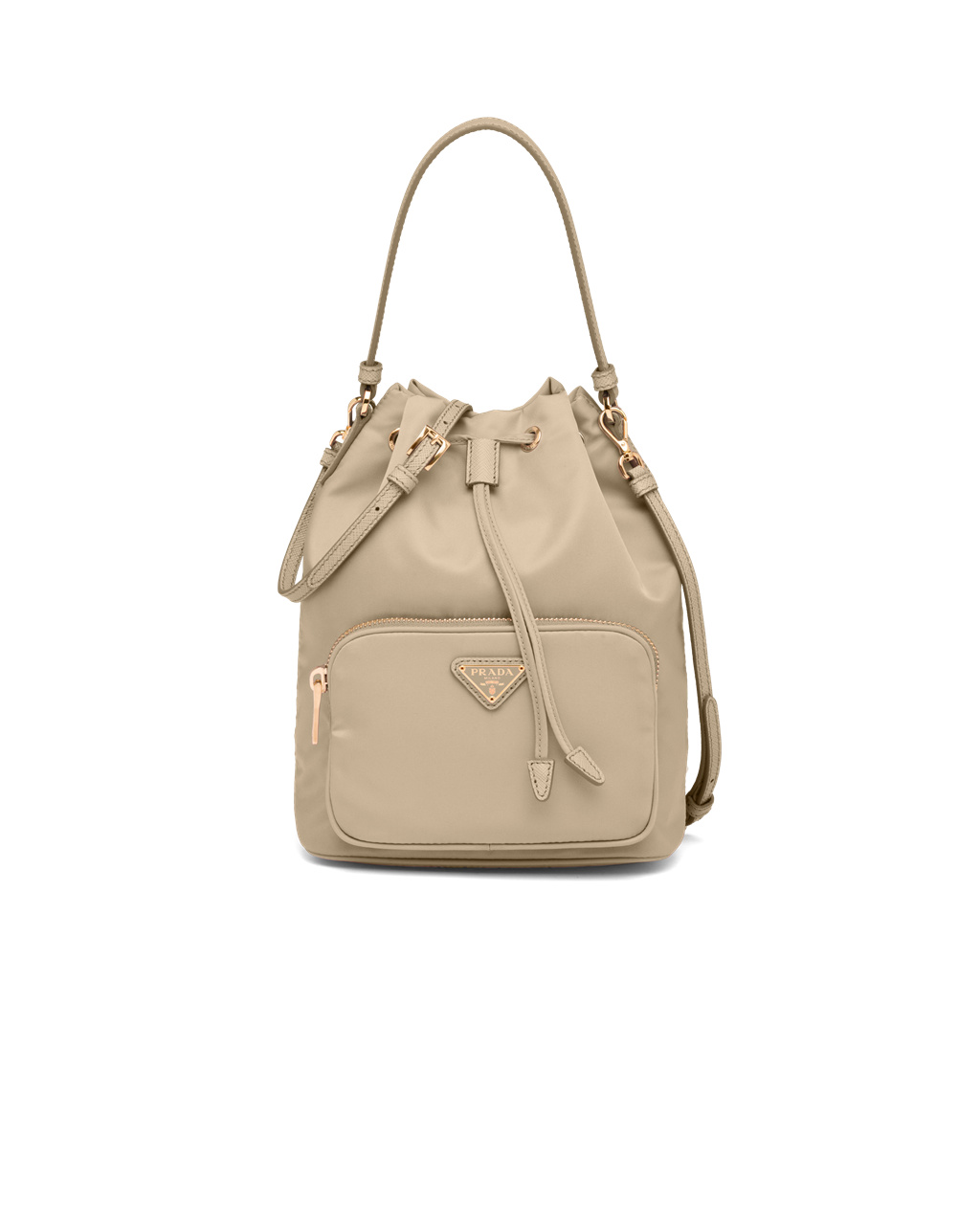 Prada Prada Duet Re-nylon Bucket Shoulder Bag Bézs | OHIMPE182