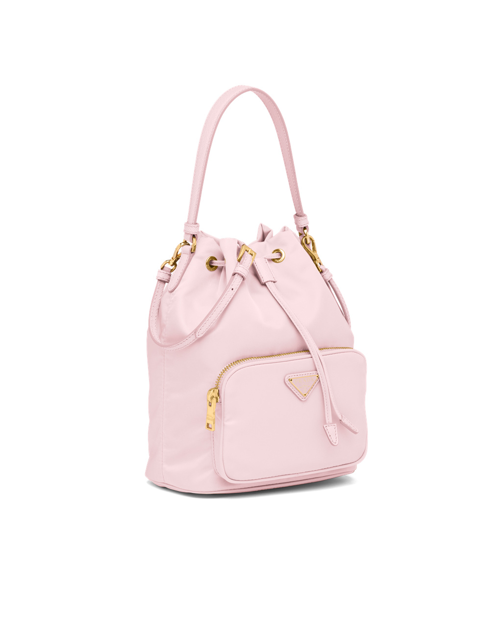 Prada Prada Duet Re-nylon Bucket Shoulder Bag Rózsaszín | VAQJUO827